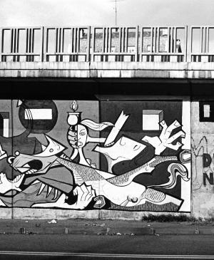 Pintada contra la entrada de España en la OTAN