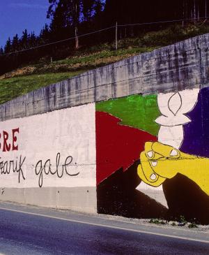 Pintada en Vizcaya con el mensaje «Euskadi libre»