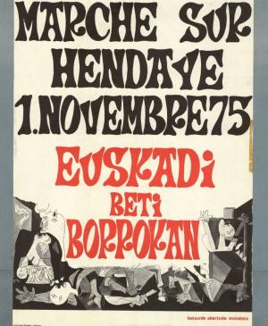 Marche sur Hendaye, 1 noviembre 75. Euskadi Beti Borrokan