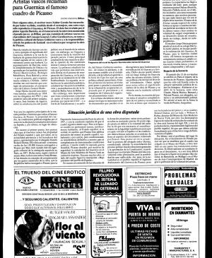 Artistas vascos reivindican para Guernica el famoso cuadro de Picasso