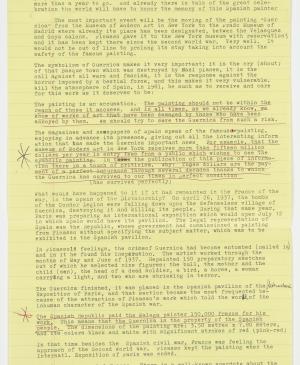 Guernica being transferred to the Museo del Prado-background