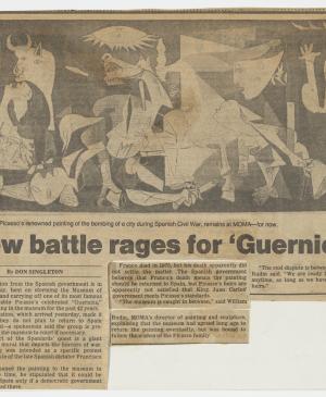 Nueva batalla por Guernica