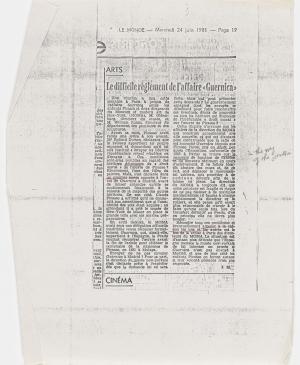 La difícil solución del caso Guernica