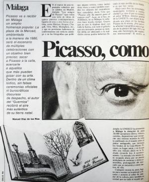 Picasso, como una fiesta