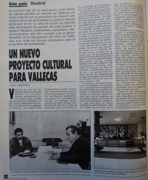 A new cultural project for Vallecas
