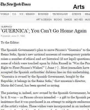 Guernica: no puedes volver a casa otra vez