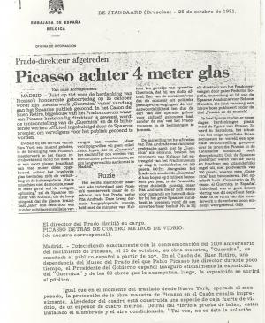 Picasso detrás de 4 metros de vidrio