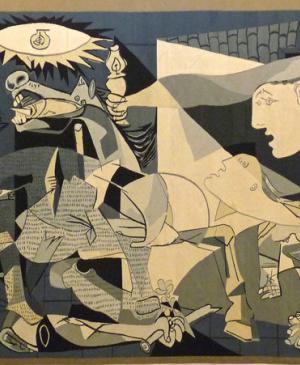 Réplica de Guernica en tapiz conservado en el Musée Unterlinden de Colmar