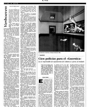 Cien polícías para el Guernica