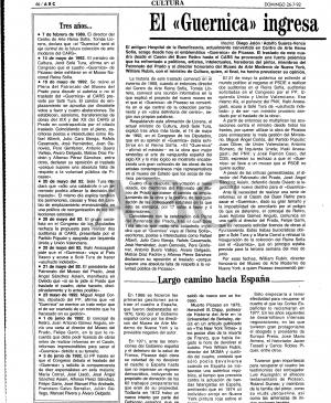 El Guernica ingresa en el hospital
