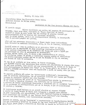 EN Carta de Juan Antonio Cánovas del Castillo a Florentino Pérez Embid