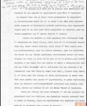 Texto de Eduardo Arroyo sobre Pablo Picasso