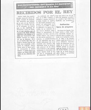Los funcionarios que pedían la donación de Guernica a la ONU recibidos por el rey