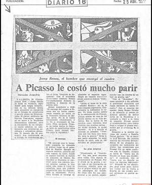 A Picasso le costó mucho parir