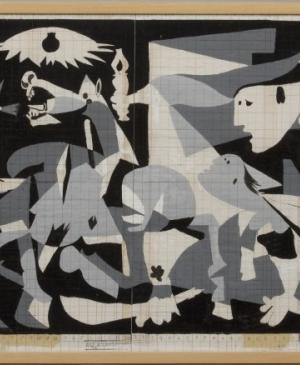 EN Estudio para "El 'Guernica' de Picasso al estilo de Jackson Pollock"
