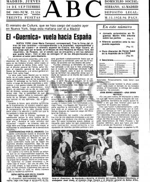 El 'Guernica' vuela hacia España