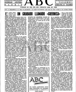 Un grabado llamado 'Guernica'