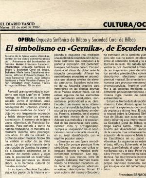El simbolismo en 'Gernika', de Escudero