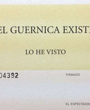 Acción para certificar la existencia del Guernica