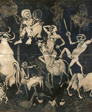 Dumile Feni, African Guernica, 1967