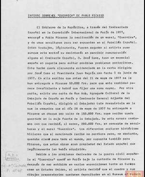 Informe sobre Guernica y anexos