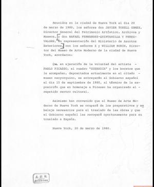 Acuerdo de entrega de Guernica al Gobierno español