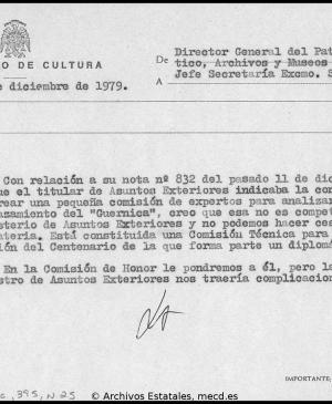 Carta de Javier Tusell a Marcelino Oreja