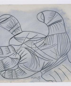 Estudio para mano. Dibujo preparatorio para «Guernica»
