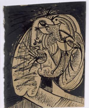 Cabeza llorando con pañuelo (II). Postscripto de «Guernica»