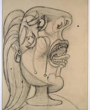 Cabeza llorando VIII. Postscripto de «Guernica»