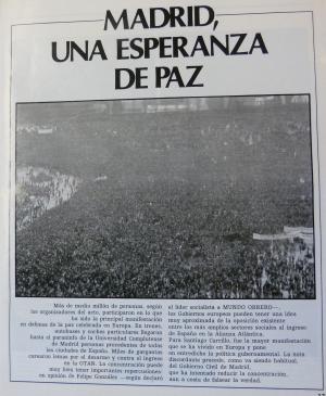 Madrid, una esperanza de paz