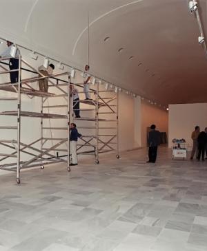 Traslado de Guernica a la sala 206