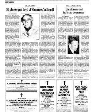 Cícero Dias. El pintor que llevó 'Guernica' a Brasil