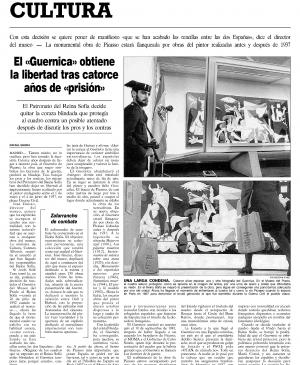 Guernica set free after fourteen years of 'prison'