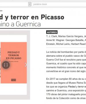publicación Piedad y terror en Picasso