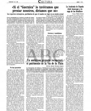 If we had to loan Guernica, we would say no