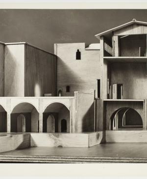 Maqueta del Palacio Berenguer de Aguilar, sede del Museo Picasso de Barcelona, enviada a Picasso, Barcelona, 1962