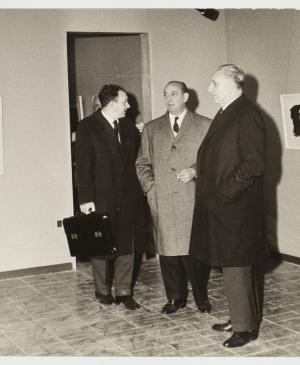 Inauguración de la colección Sabartés en el Museu Picasso, Barcelona, 9 de marzo de 1963