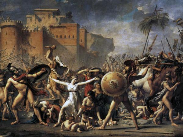 Jacques-Louis David, El rapto de las sabinas, 1799